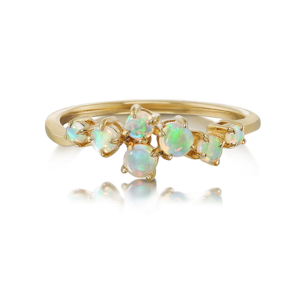Opal "Constellation" Ring by Idaho Opal & Gem Corporation, SKU 200-07160, main view — Moses Jewelers
