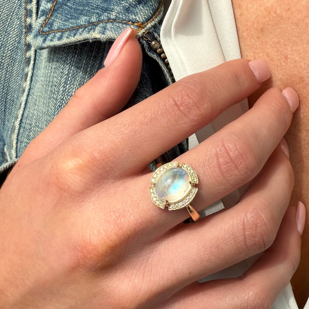 Moonstone Ring by Artistry, Ltd, SKU 200-07145, view 3 — Moses Jewelers