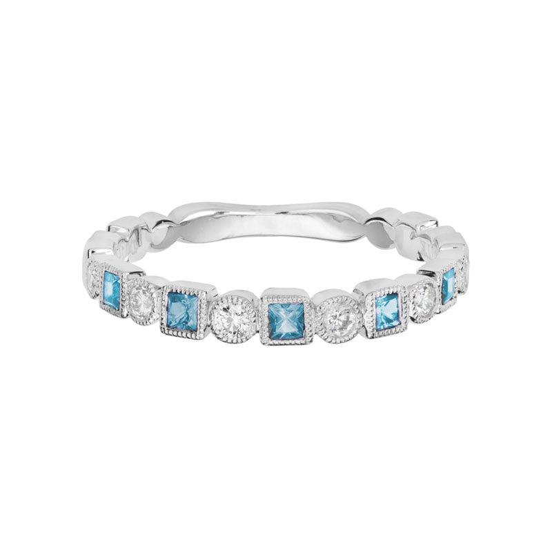 Swiss Blue Topaz Ring by Artistry, Ltd, SKU 200-07161, main view — Moses Jewelers