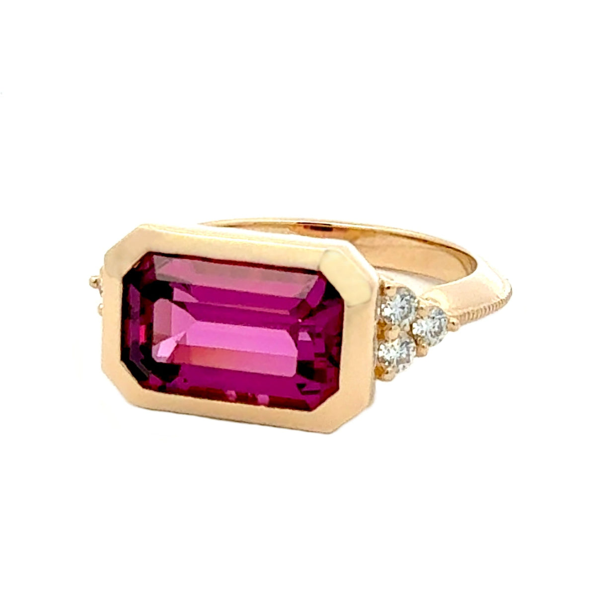 Mahenge Garnet Ring by Stuller, SKU 200-07162, main view — Moses Jewelers