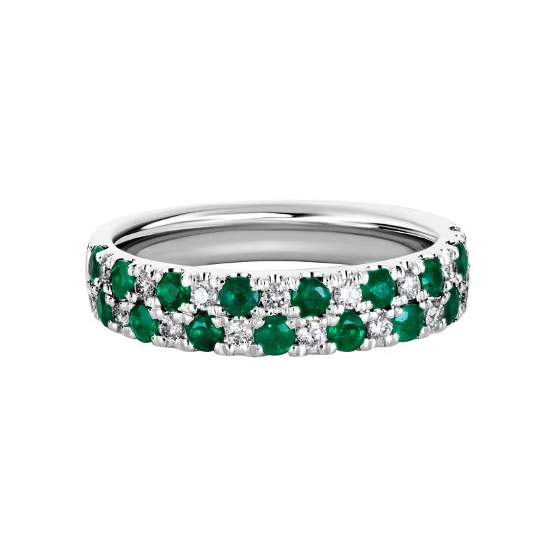 Emerald & Diamond Ring by Artistry, Ltd, SKU 200-07174, main view — Moses Jewelers