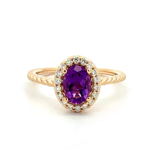 Amethyst Ring by Stuller, SKU 200-07180, main view — Moses Jewelers