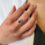 Amethyst Ring by Stuller, SKU 200-07180, view 2 — Moses Jewelers