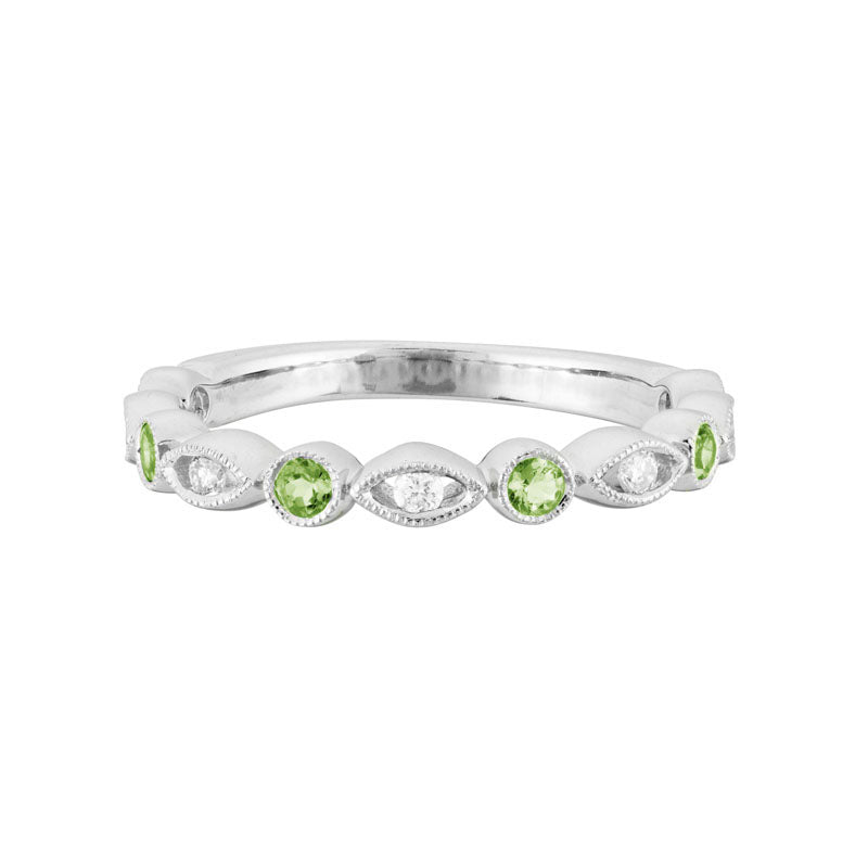 Stackable Peridot Band by Artistry, Ltd, SKU 200-07184, main view — Moses Jewelers