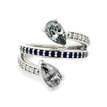 Gray Spinel Bypass Ring by Stuller, SKU 200-07186, main view — Moses Jewelers