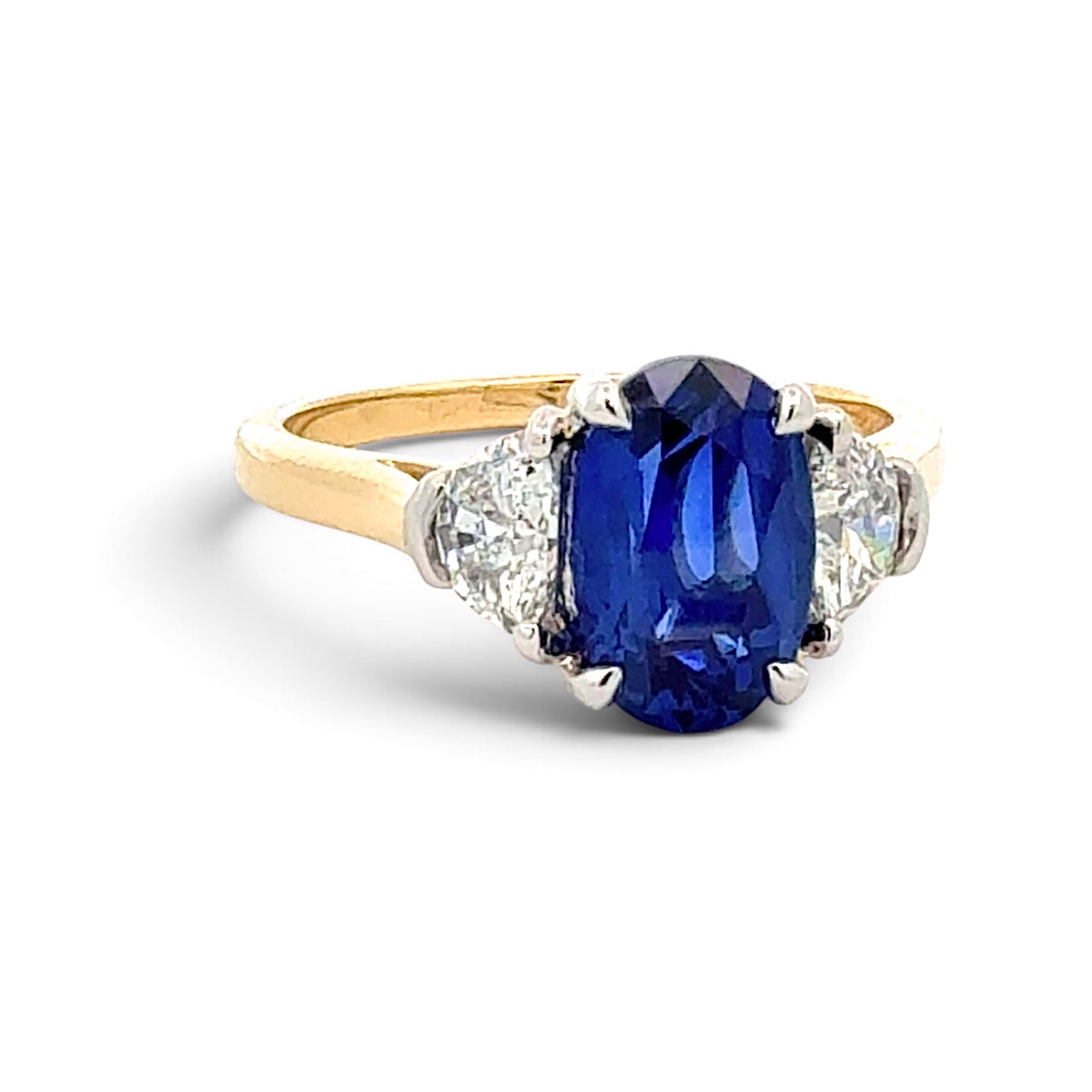 Blue Sapphire Ring by Moses Custom, SKU 200-07189, main view — Moses Jewelers