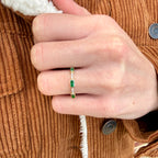 Stackable Emerald Ring