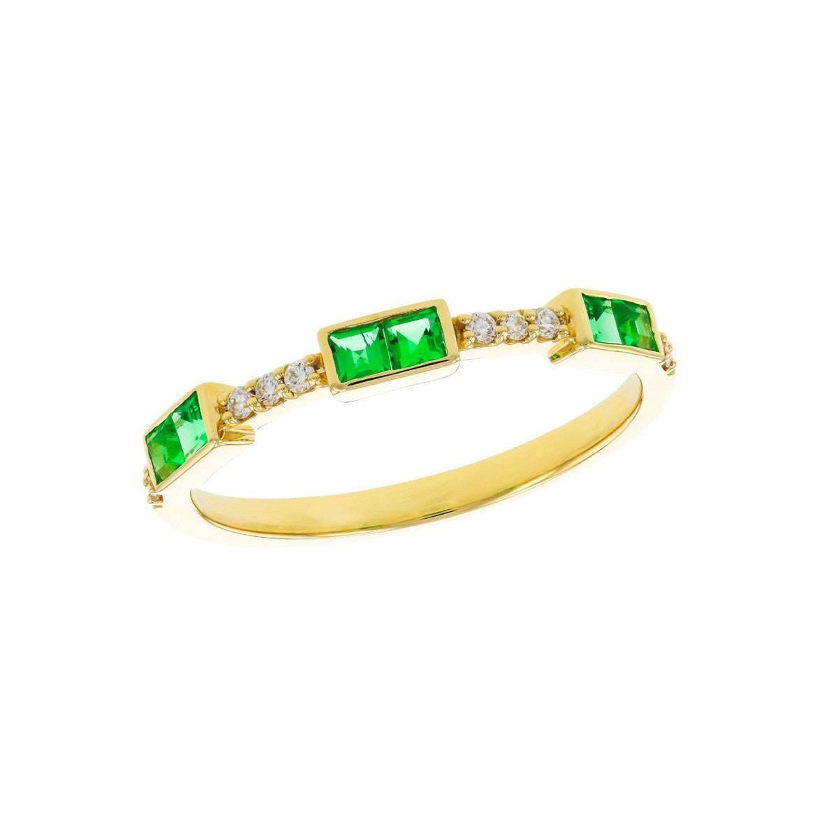 Stackable Emerald Ring