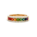 Rainbow Sapphire Ring