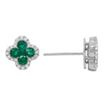 Emerald Stud Earrings by Artistry, Ltd, SKU 210-00351, main view — Moses Jewelers
