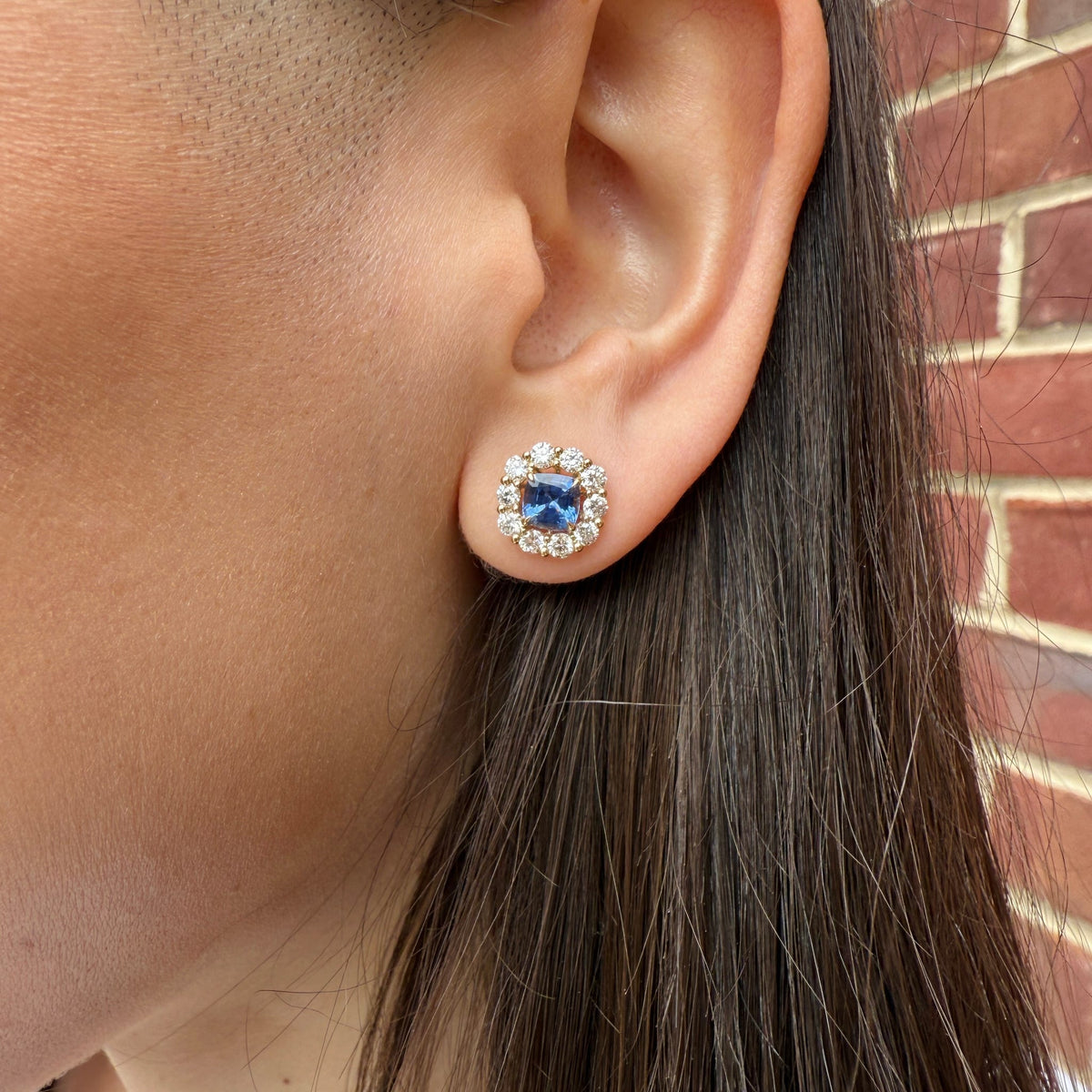 Blue Sapphire Earrings by Apex, SKU 210-00370, view 2 — Moses Jewelers