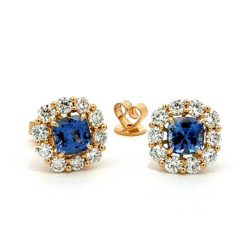 Blue Sapphire Earrings by Apex, SKU 210-00370, main view — Moses Jewelers