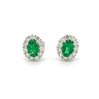 Emerald Earrings by Apex, SKU 210-00416, main view — Moses Jewelers