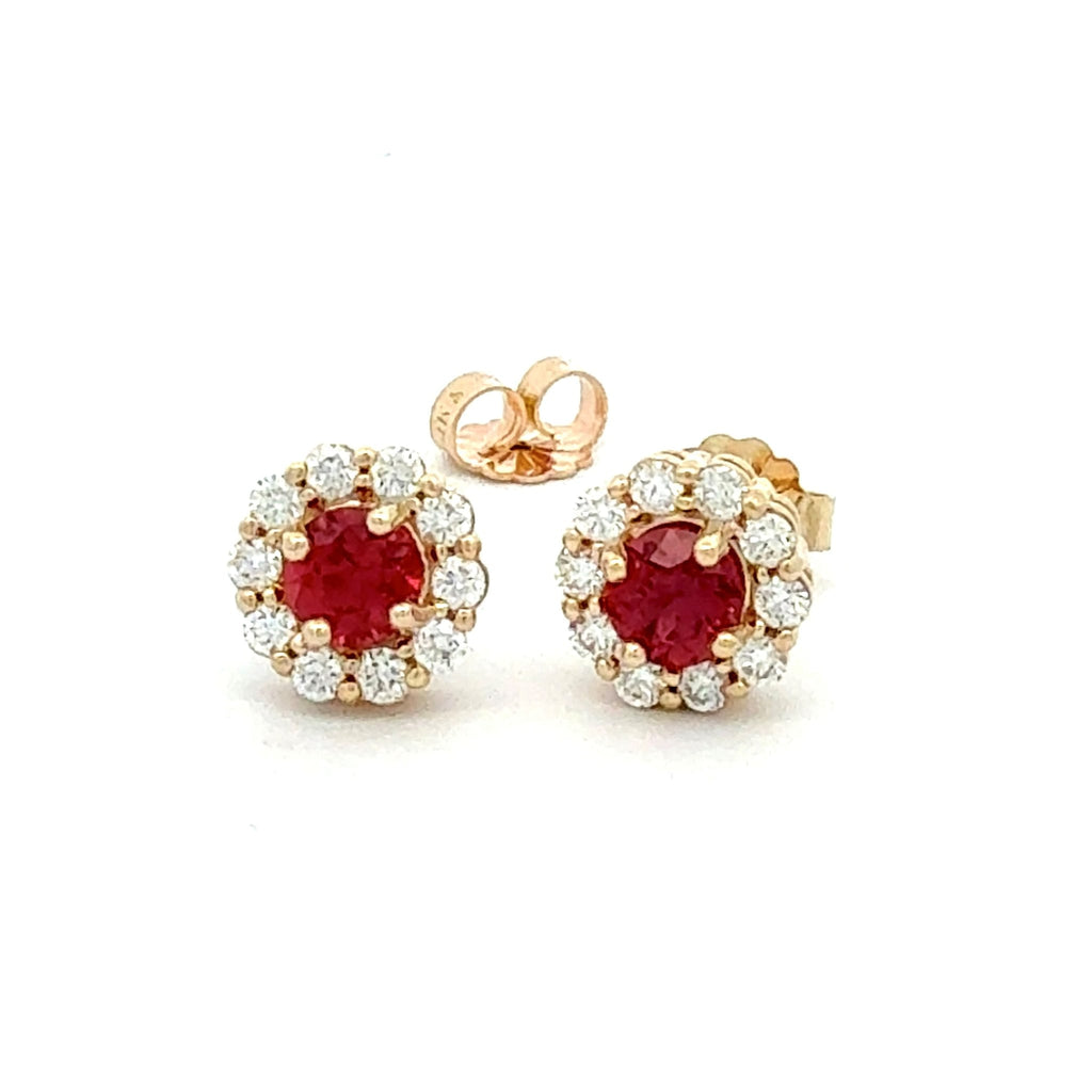 Ruby Earrings by Stuller, SKU 210-00423, main view — Moses Jewelers