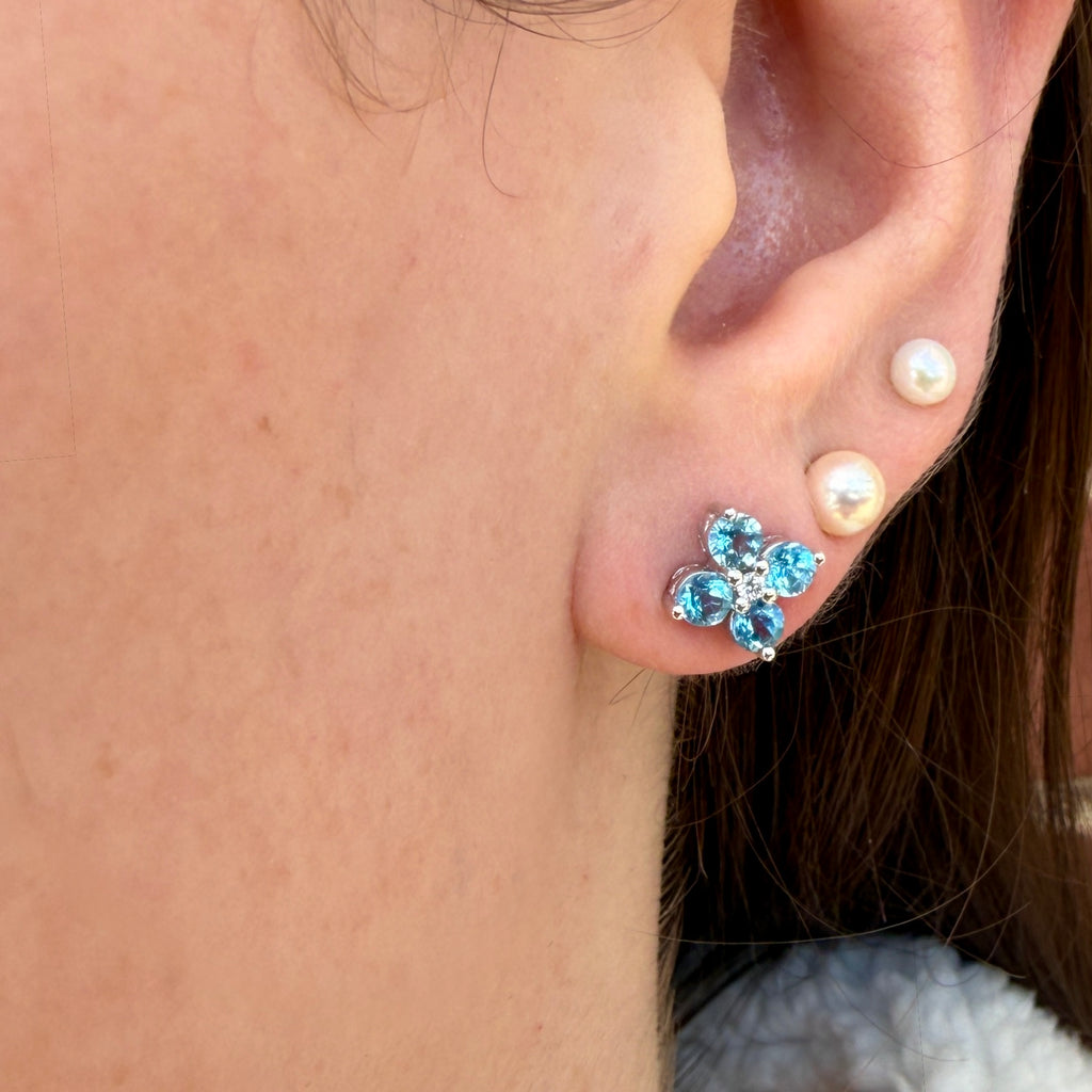 Blue Topaz Earrings