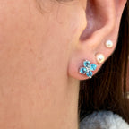 Blue Topaz Earrings