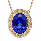 Tanzanite Necklace by Stuller, SKU 230-00385, view 5 — Moses Jewelers