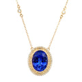 Tanzanite Necklace by Stuller, SKU 230-00385, main view — Moses Jewelers