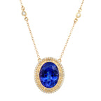 Tanzanite Necklace by Stuller, SKU 230-00385, main view — Moses Jewelers