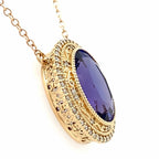 Tanzanite Necklace by Stuller, SKU 230-00385, view 3 — Moses Jewelers