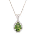 Green Sapphire Necklace by Stuller, SKU 230-00449, main view — Moses Jewelers