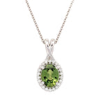 Green Sapphire Necklace by Stuller, SKU 230-00449, main view — Moses Jewelers