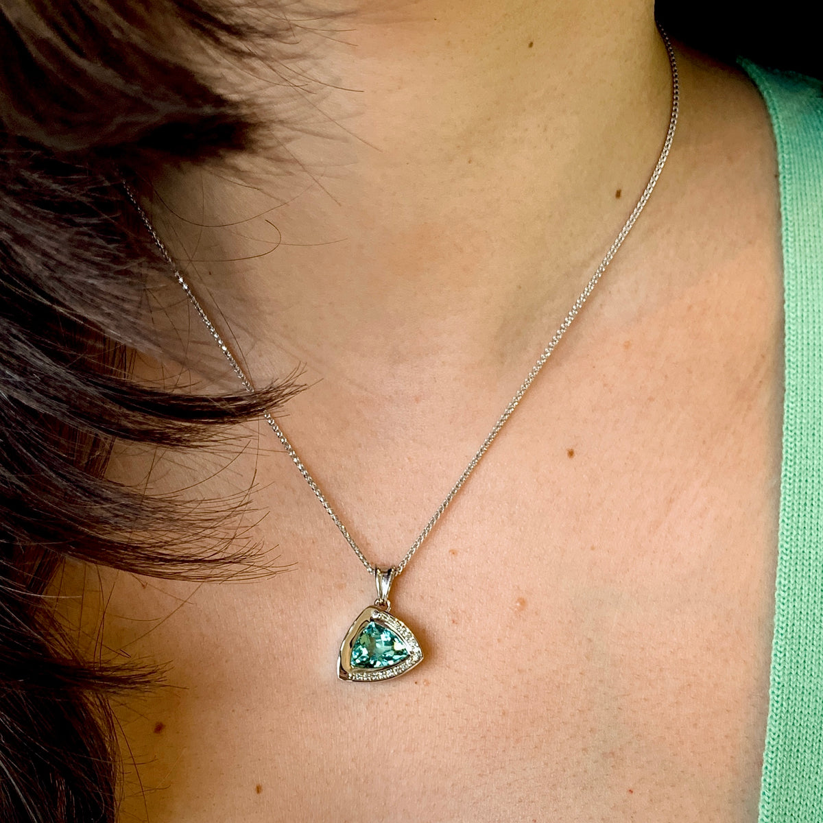 Mint Tourmaline Necklace
