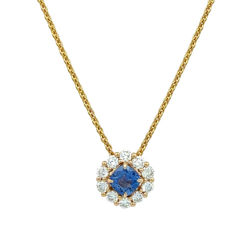 Blue Sapphire Necklace by Apex, SKU 230-00539, main view — Moses Jewelers