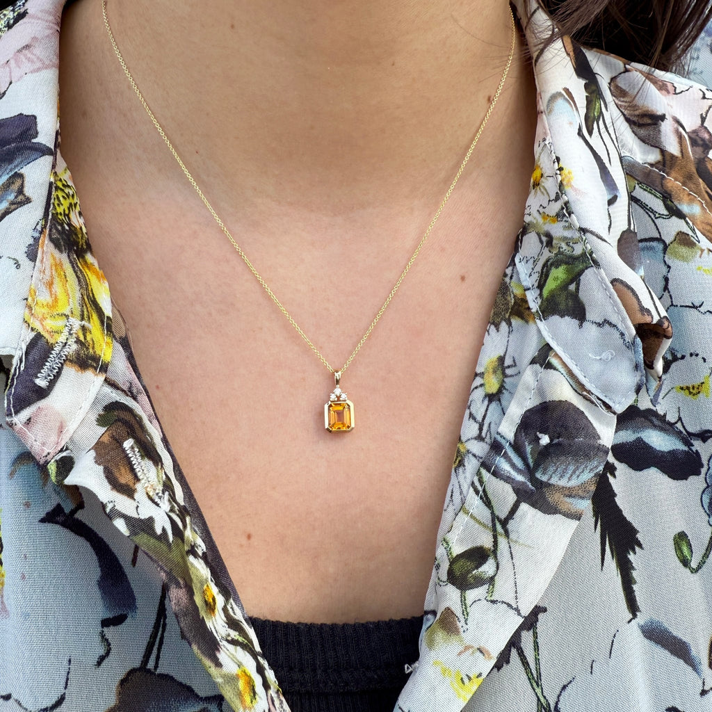 Citrine Necklace by Artistry, Ltd, SKU 230-00571, view 2 — Moses Jewelers