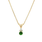 Tsavorite Garnet Necklace by Stuller, SKU 230-00563, main view — Moses Jewelers