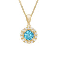 Swiss Blue Topaz Necklace by Artistry, Ltd, SKU 230-00568, main view — Moses Jewelers