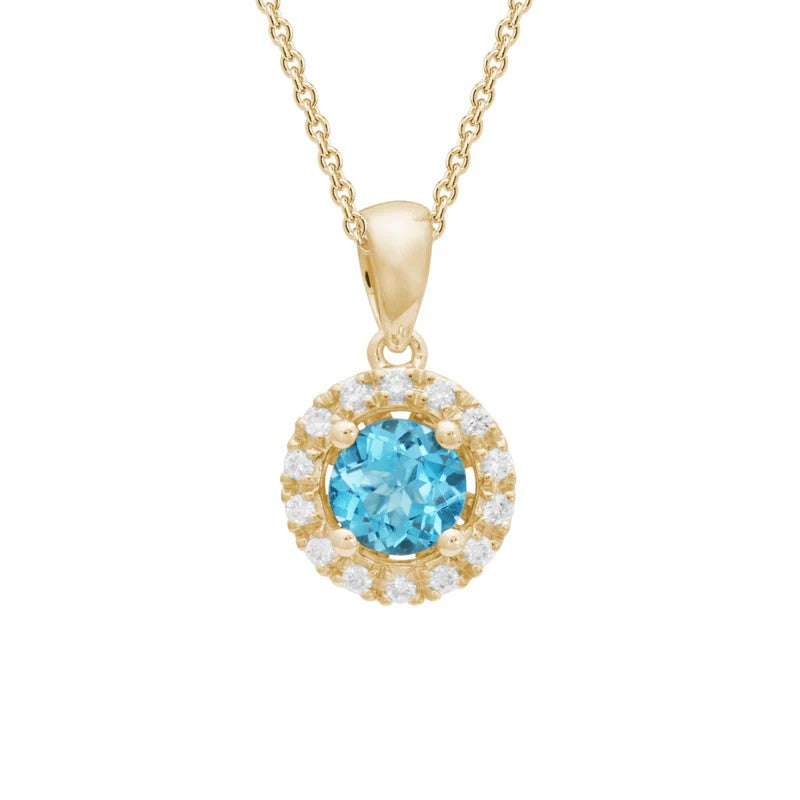 Swiss Blue Topaz Necklace by Artistry, Ltd, SKU 230-00568, main view — Moses Jewelers