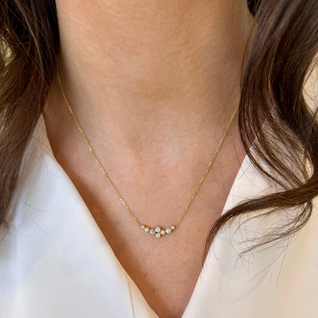 Opal "Constellation" Necklace by Idaho Opal & Gem Corporation, SKU 230-00594, view 2 — Moses Jewelers