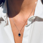 London Blue Topaz Necklace by Artistry, Ltd, SKU 230-00591, view 2 — Moses Jewelers
