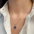 Tanzanite Necklace by Converge Custom, SKU 230-00607, view 3 — Moses Jewelers