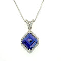 Tanzanite Necklace by Converge Custom, SKU 230-00607, main view — Moses Jewelers