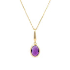Amethyst Necklace by Stuller, SKU 230-00610, main view — Moses Jewelers