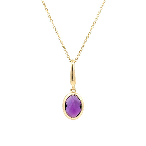 Amethyst Necklace by Stuller, SKU 230-00610, main view — Moses Jewelers