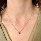 Pink Sapphire Necklace by Apex, SKU 230-00612, view 2 — Moses Jewelers
