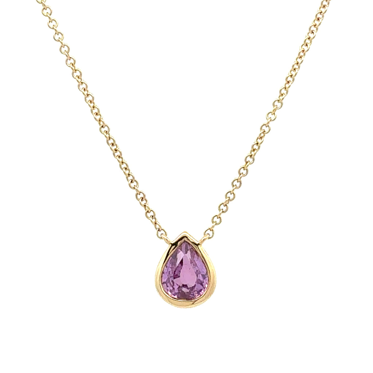 Pink Sapphire Necklace by Apex, SKU 230-00612, main view — Moses Jewelers
