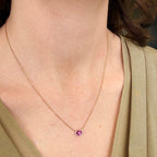 Pink Sapphire Necklace by Apex, SKU 230-00613, view 2 — Moses Jewelers