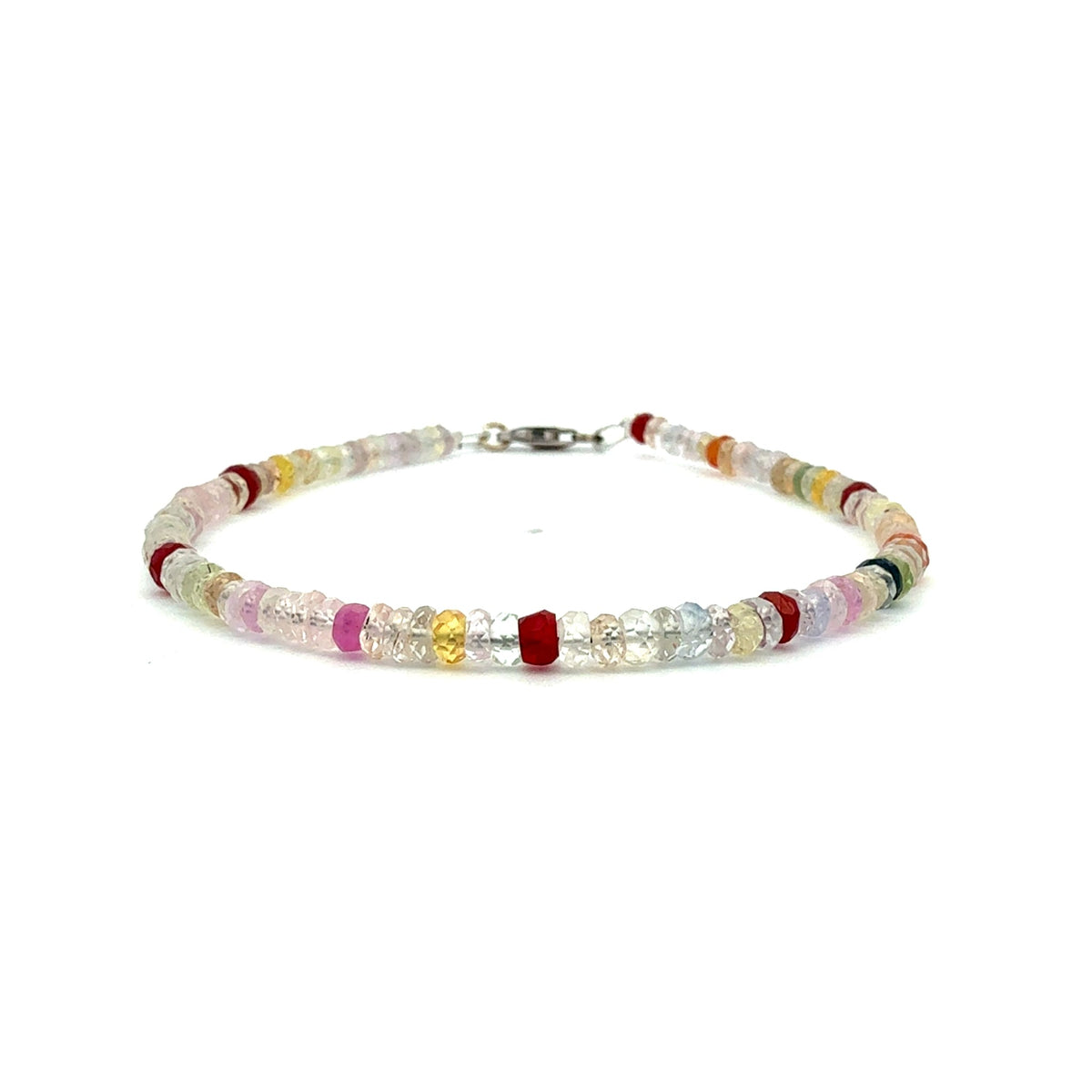 18 Carat TW Multi-Color Sapphire Bead Bracelet by Garnet Impex USA Inc., SKU 240-00047, main view — Moses Jewelers