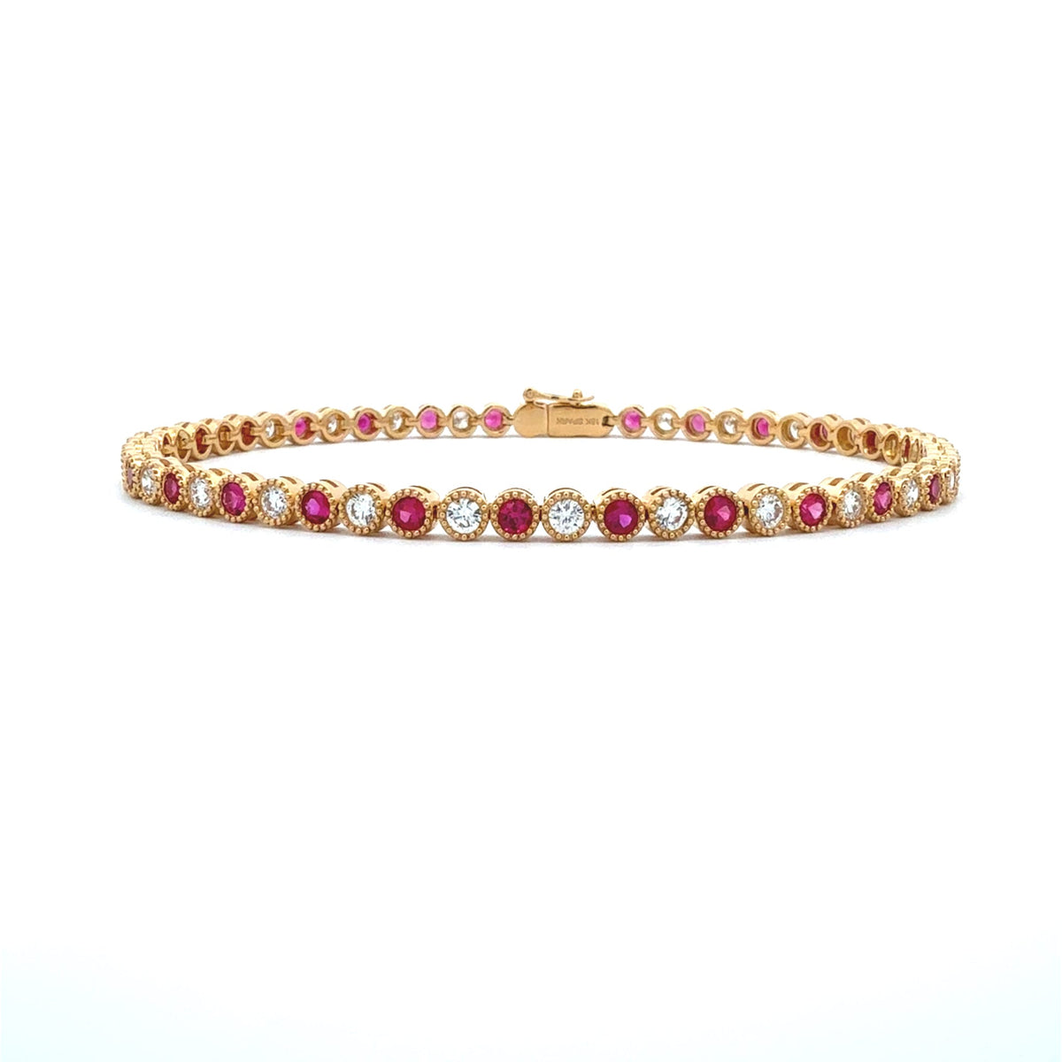 Ruby & Diamond Bracelet by Spark Creations, Inc., SKU 240-00056, main view — Moses Jewelers