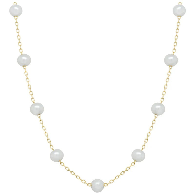 Pearl Station Necklace