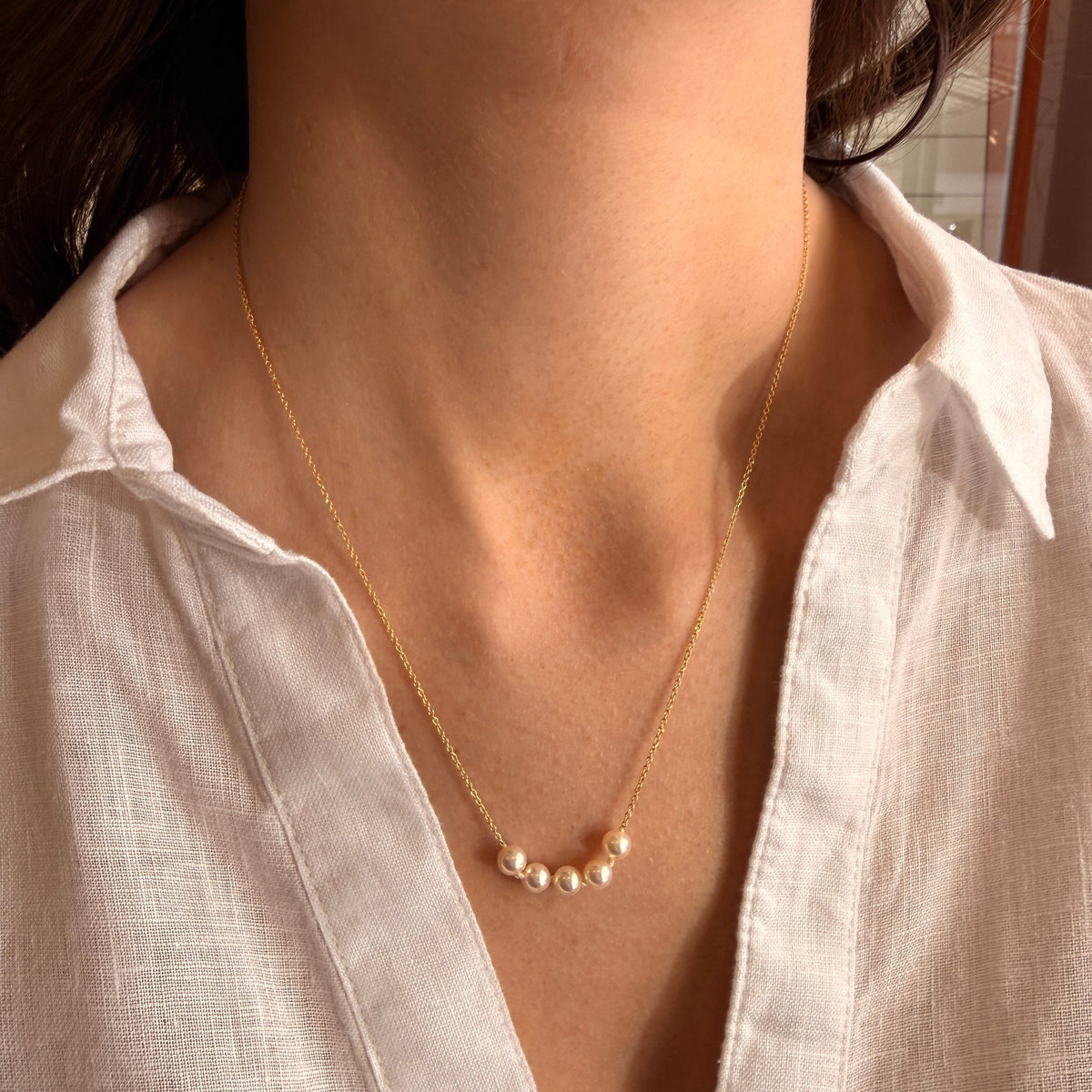 Pearl Necklace by Moses Street, SKU 340-29058, view 2 — Moses Jewelers