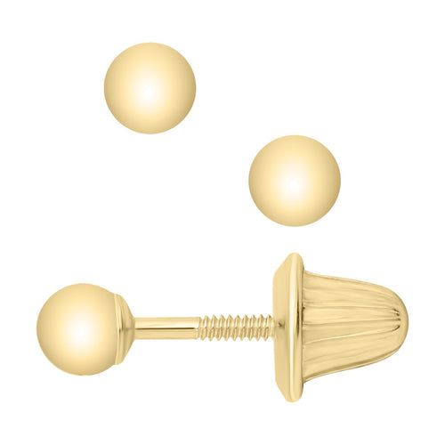 Child's Ball Stud Earrings by Marathon, SKU 425-42321, main view — Moses Jewelers