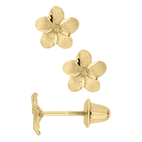 Child's Flower Stud Earrings by Marathon, SKU 425-42325, main view — Moses Jewelers