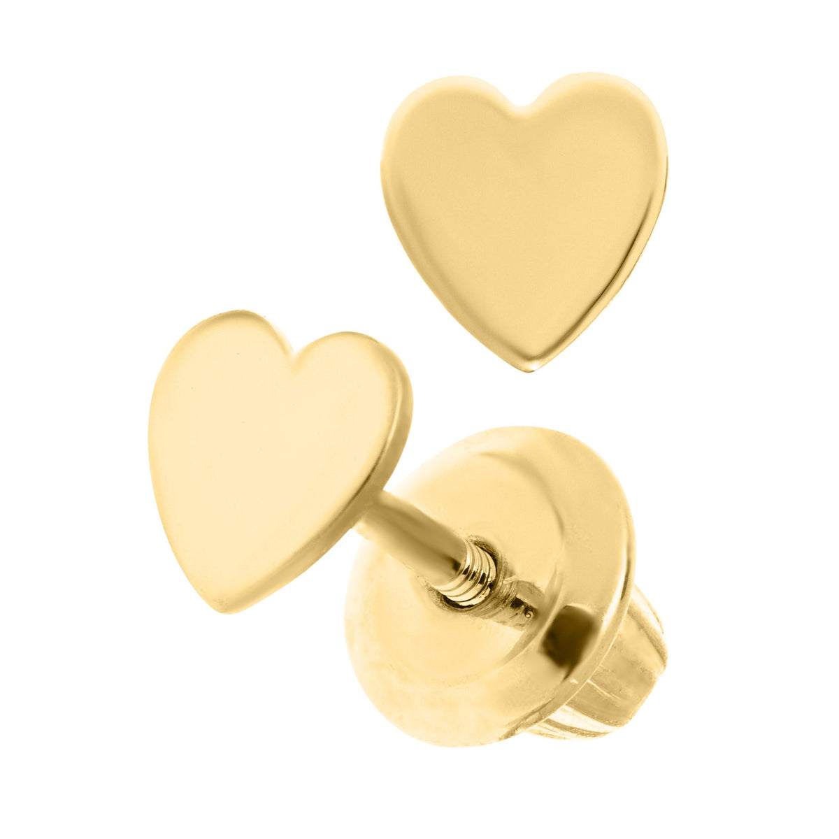 Child's Heart Stud Earrings by Marathon, SKU 425-42341, main view — Moses Jewelers