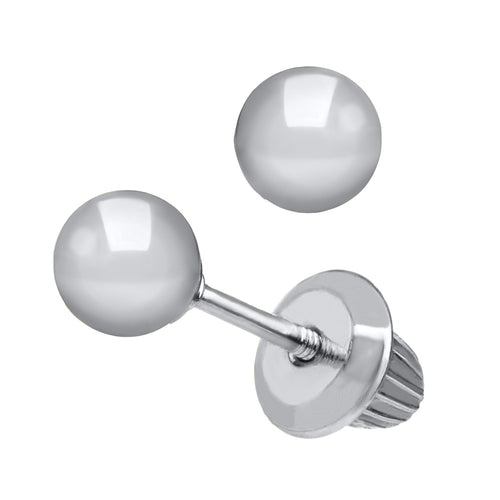 Child's Ball Stud Earrings by Marathon, SKU 425-42342, main view — Moses Jewelers