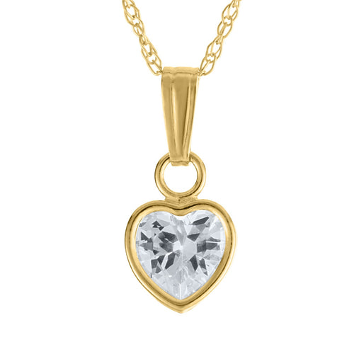 Child's Heart Necklace by Marathon, SKU 230-00590, main view — Moses Jewelers